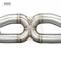 Tuyaux d'échappement Catback en acier inoxydable SD 304 pour Audi R8 V10 5.2L 2017-2019, système d'échappement Audi R8, tuyaux droits polis miroir