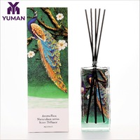 Diffuseur de parfum d'ambiance en rotin pour la maison, désodorisant d'intérieur, aromathérapie, bouteille en verre
