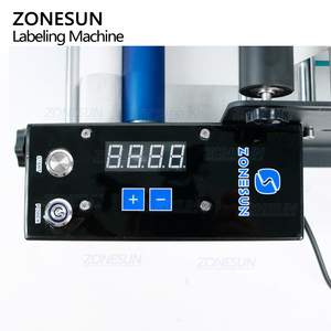 ZONESUN ZS-TB50SM Étiqueteuse Semi-Automatique pour Pots en Verre de Sauce et Confiture ou Bouteilles Rondes en Plastique – Applicateur d'Étiquettes Adhésives - Product Image 4