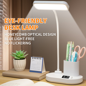 Mới nhất đến cảm ứng đèn linh hoạt cổ ngỗng thiết kế cuối đêm đèn đọc sách với thời gian Chức năng đồng hồ - Product Image 6