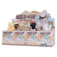 Vente en gros : Mini figurines Meow Words en cristal énergétique, boîtes mystères, pierres diffuseuses d'arômes, ornements de bureau exquis, adorables et miniatures