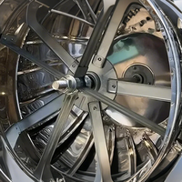 Ventilateur d'extraction à énergie éolienne en acier inoxydable pour toiture, capot rotatif sans alimentation pour aération d'entrepôt industriel
