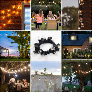 Nhà Máy Cung Cấp 2W 8.8M 10 Bóng Đèn Ngoài Trời Sân Vườn LED Edison Bóng Đèn Ánh Sáng Mềm Mại Trắng Ấm Năng Lượng Mặt Trời Chuỗi Đèn - Product Image 6