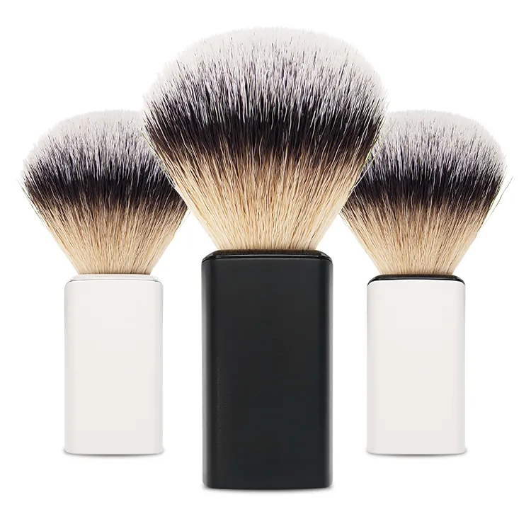 Diri Hot Selling Promoção Mais Novo Design Shaving Brush Fornecedor Quadrado ABS Plástico Handle Synthetic Nylon Shaving Brush