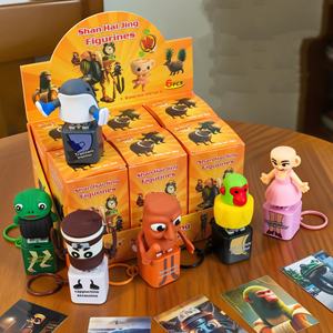 Nuevo juguete transfronterizo de descompresión con sonido de botón y voz Shanhaijing, divertido llavero de muñeco de palo - Product Image 3