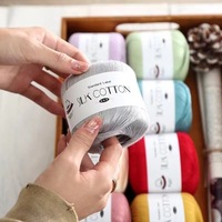 Wholesale 100% Cotton Yarn Skin-Friendly Anti-Pilling Lace Yarn Handmade DIY Fine Crochet Yarn for Micro Crochet Dolls Cardigans