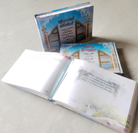 Impression de livres pour enfants en papier cartonné couleur intégrale avec couverture rigide gaufrée et vernis sélectif UV, formats A4, A5, A6, B5, avec marque-page