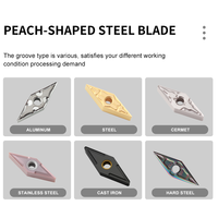 35-Degree Diamond-Shaped Wood Turning Inserts VCGT160402-MG 160404-MG Blade HRC 45-100 Special Inserts for CNC Lathe