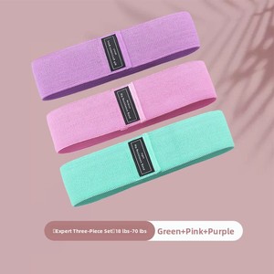 Cinturón Elástico para Yoga y Estiramiento, Correa de Resistencia para Ejercicios de Fitness Femeninos, Círculo de Resistencia para Sentadillas, Poliéster y Algodón - Product Image 4