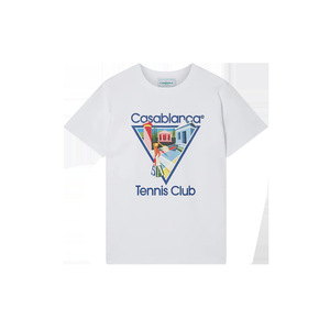 Camiseta de manga corta estilo americano, de moda, de nicho, holgada, con estampado puro, para comercio exterior. - Product Image 5