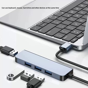 Station d'accueil 4-en-1 Type-C <span class=keywords><strong>USB</strong></span> 3.0 haute vitesse pour ordinateur <span class=keywords><strong>portable</strong></span>, téléphone <span class=keywords><strong>portable</strong></span>, tablette, souris, clavier, imprimante, clé <span class=keywords><strong>USB</strong></span> - Product Image 2