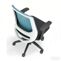 Chaise de bureau ergonomique à dossier ailé en maille, certification BIFMA, pivotante à 360°, réglable en hauteur, garantie 5 ans pour un confort prolongé au bureau