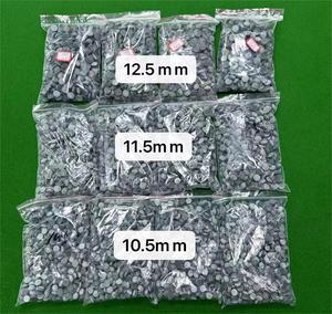 Vente au détail 10.5/11.5/12.5/13.5mm en cuir de vache véritable gris Snooker & Billard Queue Top Tip Remplacement à bas prix Pool Cue Change - Product Image 4