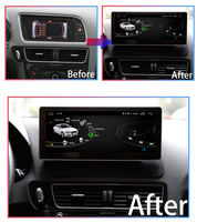 Autoradio Android avec navigation GPS Carplay Mirror Link & 64GB ROM pour Audi Q5 2009-2017 Lecteur DVD multimédia portable