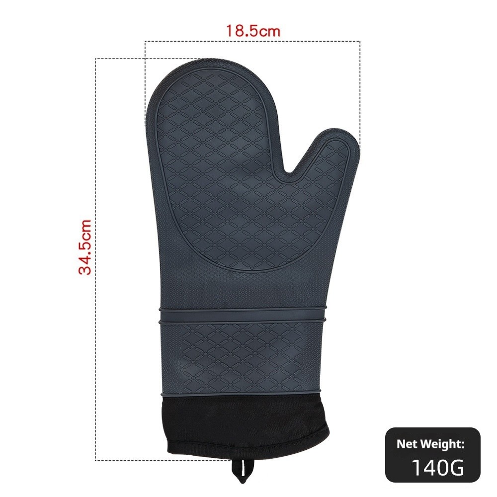 Guantes con textura cruzada (gris oscuro)