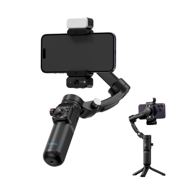 Professional m03 vlog video handheld stabilizer 3-axis ai tracking gimbal with smartphone auto face object tracking