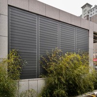 Matériau moderne en alliage d'aluminium coupe-vent persiennes en aluminium pour bâtiment volets de fenêtre