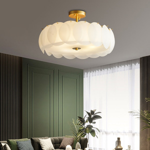 Lámpara de Techo Moderna con Cubierta de Madera y Acrílico, IP44, Panel LED de Superficie, 3500K Blanco Cálido, CRI 80, 3 Años de Garantía, para Sala de Estar - Product Image 5