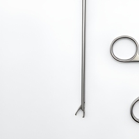 Pinza de agarre para artroscopia OEM de 203 mm con mandíbula dentada, instrumento quirúrgico de acero inoxidable, dispositivo médico ortopédico