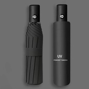 Paraguas plegable semiautomático con protección UV para días soleados y lluviosos, para hombres y mujeres, regalo promocional - Product Image 1