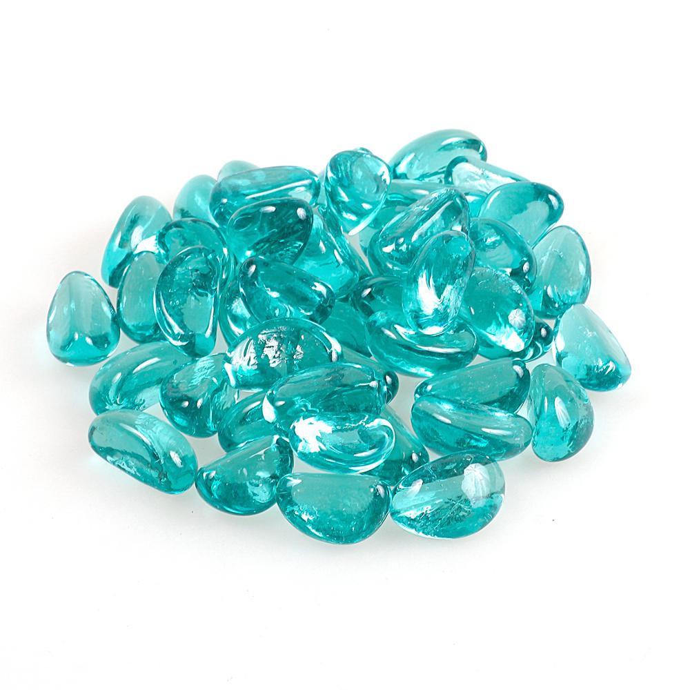 Яркие Стеклянные бусины в форме конфет с креативным дизайном, синее стекло, бриллиант для огня, патио, уличное украшение