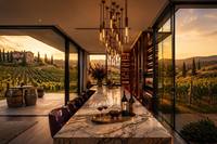 Ventana Panorámica de Gran Tamaño con Marco de Aluminio y Doble Acristalamiento Insonorizado para Cocina, Estilo Villa Moderna BOCHARM