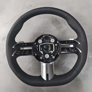 Volant en cuir pour <span class=keywords><strong>Mercedes</strong></span> Benz AMG GLC GLE CLA GLS GTS GT W211 W204 W212 W205 W176 <span class=keywords><strong>C300</strong></span> W246 W222 C63 W117 W213 W218 - Product Image 6