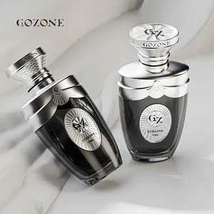 2023 vaporisateur fantaisie haut de gamme concevez votre propre carré Unique noir arabe 50 ml 100 ml bouteille de parfum de luxe