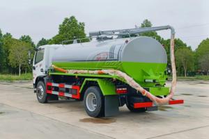 รถดูดสิ่งปฏิกูล Dongfeng D7 ขนาด 4x2 8CBM พร้อมปั๊มสุญญากาศนำเข้า (อุปกรณ์เสริม) ดูดแนวตั้งได้ 7-10 เมตร สำหรับขจัดของเสียสุขาภิบาล - Product Image 3