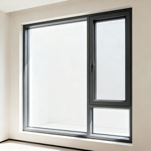 <span class=keywords><strong>Fenêtre</strong></span> à battant en aluminium insonorisée à isolation thermique améliorée, structure robuste, conception multi-chambres, pour les zones froides résidentielles - Product Image 3