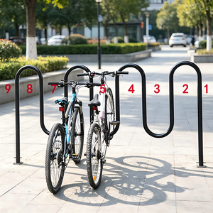 Support de stationnement pour vélos en acier inoxydable robuste, antivol, pour extérieur, rue et <span class=keywords><strong>parc</strong></span> - Product Image 2