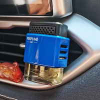 Diffuseur de désodorisant de voiture avec bouteilles en verre Clip d'aération Parfum liquide désodorisant qui élimine les odeurs Produit d'aromathérapie