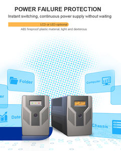 SKE Fuente de alimentación ininterrumpida Carcasa de plástico LCD/LED USB opcional RS232 220V 230V 7AH 9AH Standby Offline <span class=keywords><strong>UPS</strong></span> 1000VA 600W - Product Image 3