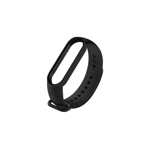 Bracelet de montre connectée M5 M6 M7, bracelet de remplacement en silicone noir, bracelet de suivi d'activité compatible avec la série Xiaomi Mi Band - Product Image 2