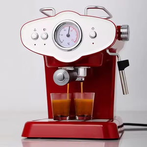 Machine <span class=keywords><strong>à</strong></span> expresso semi-automatique 1450W 15 bars avec <span class=keywords><strong>moulin</strong></span> réglable en acier inoxydable pour hôtel et usage domestique - Product Image 4