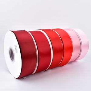 Cinta de Raso Roja de 38 mm, 1 1/2 Pulgadas, Doble Cara, 100% Poliéster, Ecológica, 196 Colores, para Flores de Rosa Eterna - Product Image 4