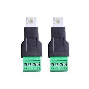 RJ11 6 p4c maschio a 4 Pin terminale a vite adattatore per testa di cristallo connettore Ethernet per linea telefonica - Product Image 1