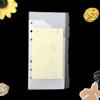 Enveloppes à languettes transparentes en PP/PVC personnalisées A6/A5 pour classeur de budget