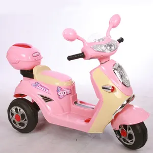 बर्फ रानी गुलाबी इलेक्ट्रिक कार तीन पहियों बच्चों मोटरसाइकिल के लिए लड़कियों