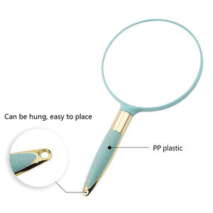 プロのカスタムABSPPプラスチックラウンドウーマンハンドミラーハンギングハンドヘルド化粧品化粧鏡 - Product Image 2