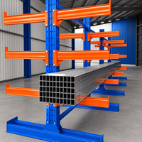 Sistema de Estanterías Cantilever Modular con Base de Viga H para Almacenamiento de Materiales Largos y Tuberías de Acero, Plan para Centro Logístico