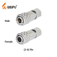 WEIPU usine 6mm 10mm connecteur de câble solaire étanche Push-pull IP67 prise électrique étanche