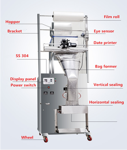Máquina automática vertical para envasar frijoles salados, <span class=keywords><strong>palomitas</strong></span> de maíz, snacks fritos congelados, patatas fritas y papas a la francesa - Product Image 2