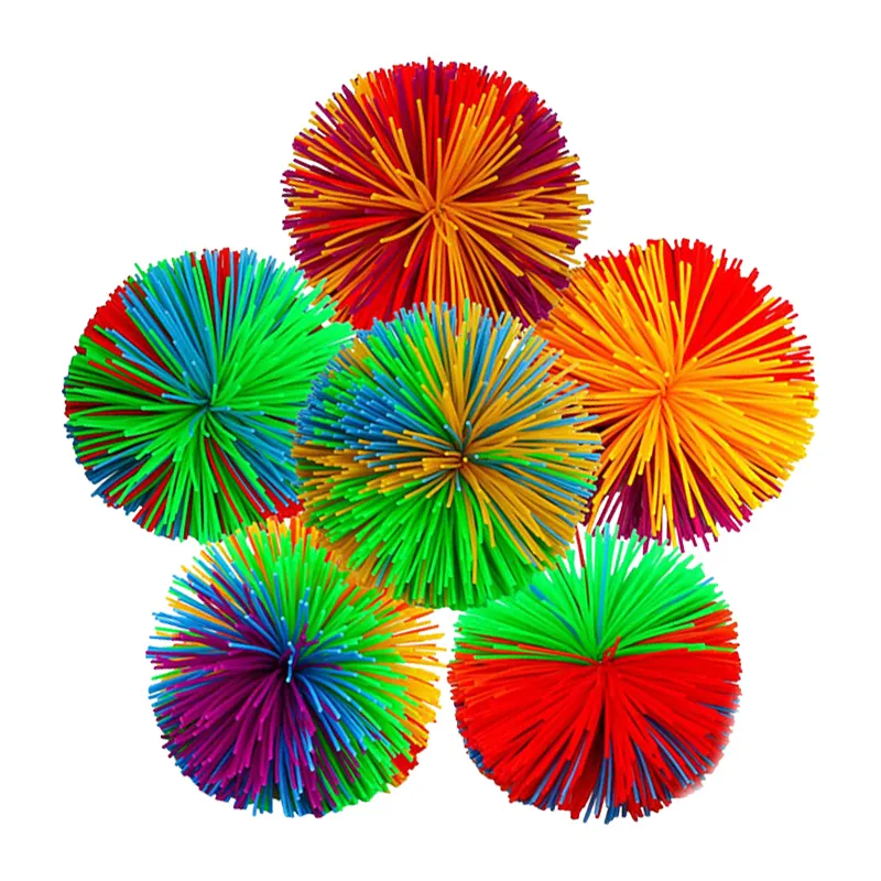 Monkey Stringy Balls Soft Active Sensory Stress Toys Colorful Fidgets Bouncy Squishy Balls