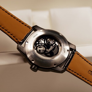 Reloj de Pulsera Mecánico <span class=keywords><strong>OBLVLO</strong></span> para Hombre con Esfera Grande Estilo Joker, Diseño Creativo, Correa de Cuero, Automático, Deportivo e Impermeable JM-JK - Product Image 2