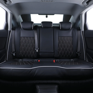 Housse de siège <span class=keywords><strong>auto</strong></span> complète en <span class=keywords><strong>cuir</strong></span> de luxe sur mesure pour Ford Mustang, 5 pièces, antidérapante, toutes saisons, ajustement parfait - Product Image 4