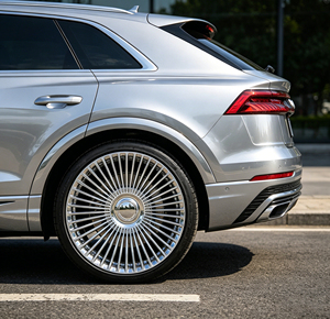 Jantes de luxe forgées avec précision, polies, pour Audi A8L/Q8/<span class=keywords><strong>e</strong></span>-tron <span class=keywords><strong>GT</strong></span>, 19-24 pouces, dimensions 5x112/5x120 avec plaques anti-emmêlement - Product Image 5