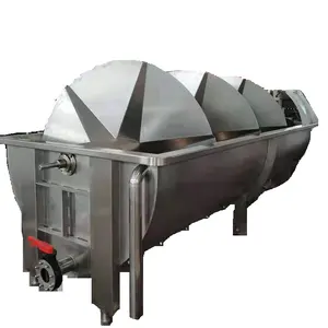 大型螺旋螺杆式冷水机/预冷机用于家禽加工厂机械禽鸡屠宰厂3/4管