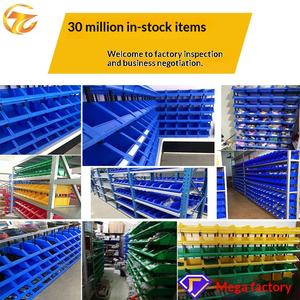 Caja de Almacenamiento de Materiales, Caja de Tornillos Reforzada para Accesorios de <span class=keywords><strong>Ferretería</strong></span>, Piezas de Componentes de Plástico HDPE, Almacenamiento Combinado en Ángulo para Almacén - Product Image 2