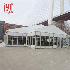 Hot <b>Sale</b> 30x20m Permanent Aluminum Glass Party <b>Marquee</b> Tents with Beautiful Wedding Party Decoration - Product Image 6